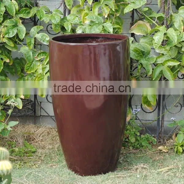 Fiberglass Garden Round Flower Planter photo-5