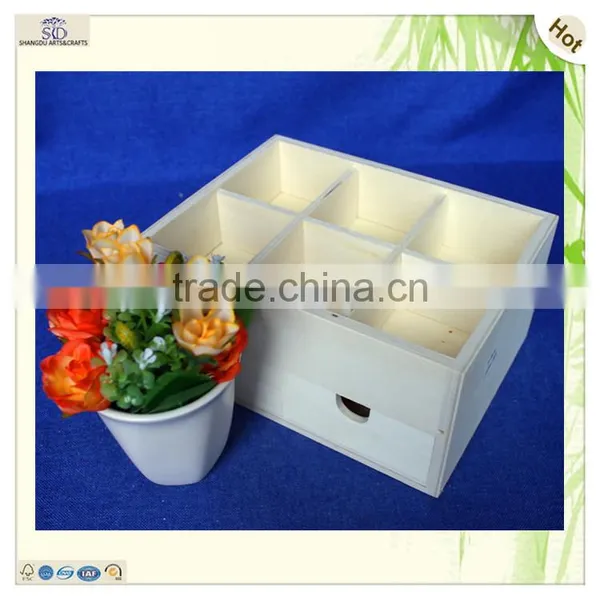 Hot Sale 2 Drawers 6 Compartments Wood Cash Tray photo-3