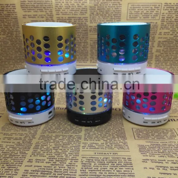 Round Hole Wireless Small Mobile Phone Bluetooth Speakers Subwoofer TF Card Speaker Hands-free Speaker With LED FM photo-6