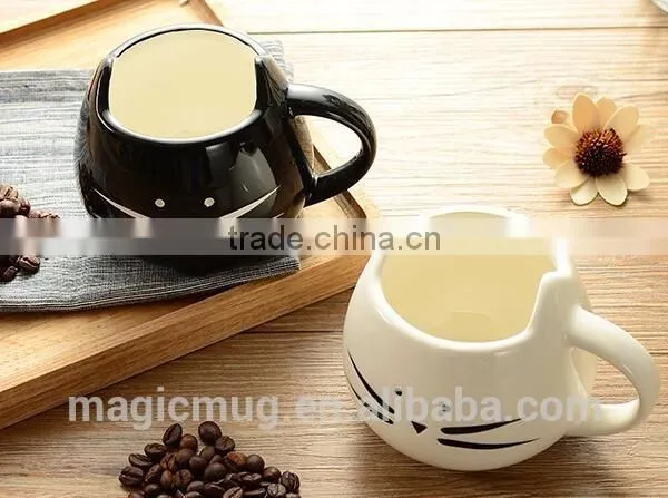 Factory Directly Sell Black Cat Shaped Ceramic Mug photo-2