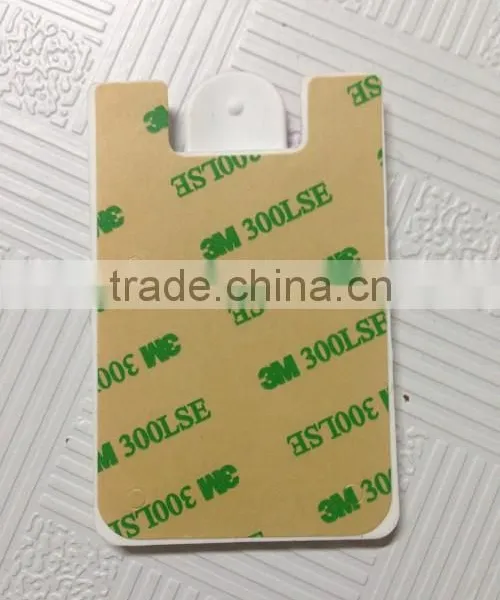 China 3M Sticker Card Holder,mobile Phone Silicone Wallet photo-5