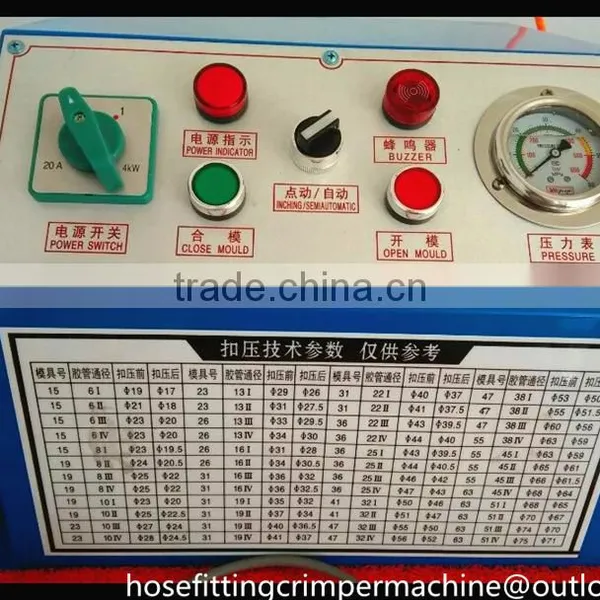 4mm to 51mm 2inch Hose Crimper Rubber Oil Hydraulic Hose Crimping Machine photo-5