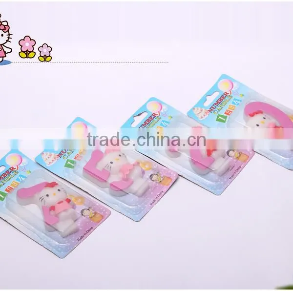 Carton Hello Kitty Cat Birthday Candle for Children photo-2
