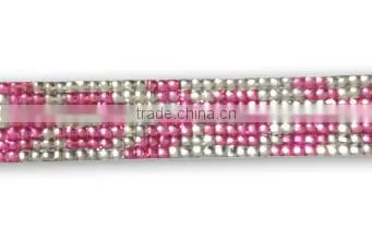 PU Leather Bracelet With Zinc Alloy Locking Part, Hot Sale Gift Leather With Crystal Gem Decoration photo-3
