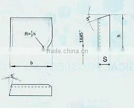 Hard Alloy Products for Processing Tools of Buliding Materials--To Mount the Step Type of Shaving Bits