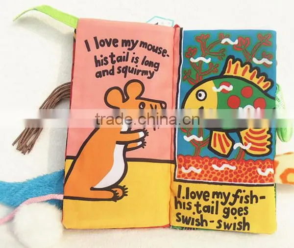 Development Toys Baby Kids Toddler Intelligence Educational Pets Tails Cloth Book Girl Boy photo-3