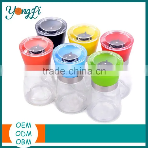 New 2016 Food Grade Empty ABS PP Glass Pepper Grinder Bottle photo-4