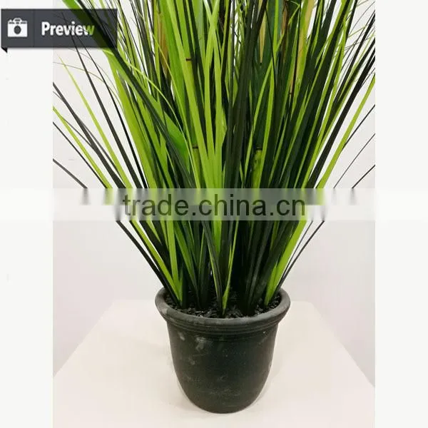 150cm Artificial Onion Grass With Cattails in Pot Fake Grass for Decoration photo-5