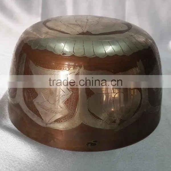 Best Selling Silver Plated High Rise Tibetan Meditation Singing Bowl photo-3