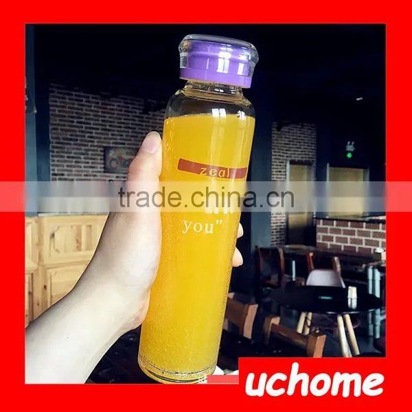 UCHOME Clear Empty Glass Water Bottles Sports Drinking Bottles Automotive Glass Bottles photo-6