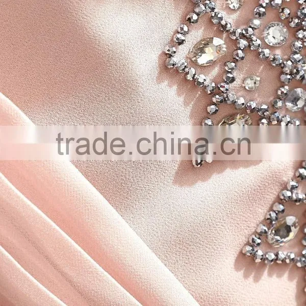 Pink Little Girls Beaded Pleated Back Party Dress HSD8134 photo-4