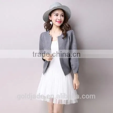Wholesale New Fashion Knitted Cardigan Tops Candy Color Ladies Cardigan Sweater Women Cardigan photo-3