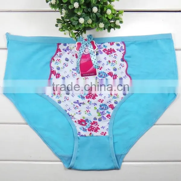 2015 New Design Hot Sale Sexy Lady Big Size Panty 100% Polyester Panties photo-5