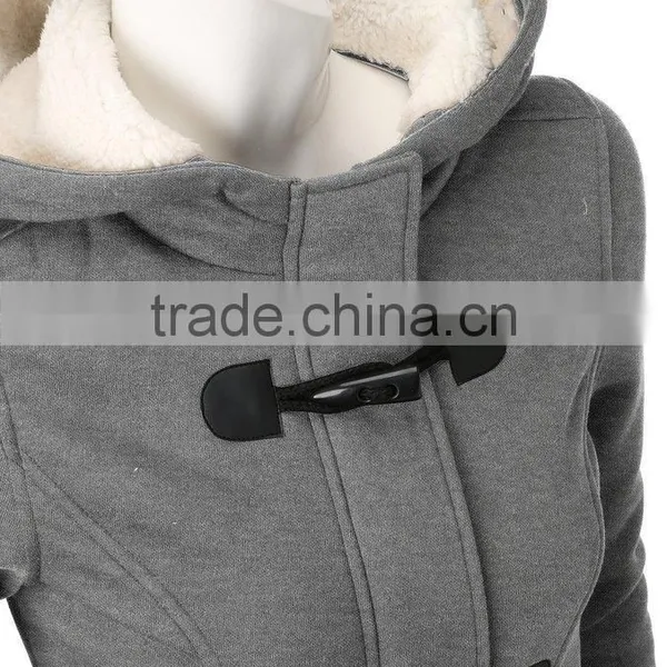 Winter Jacket Women Hooded Winter Coat Fashion Autumn Women Parka Horn Button Coats 2016 photo-5