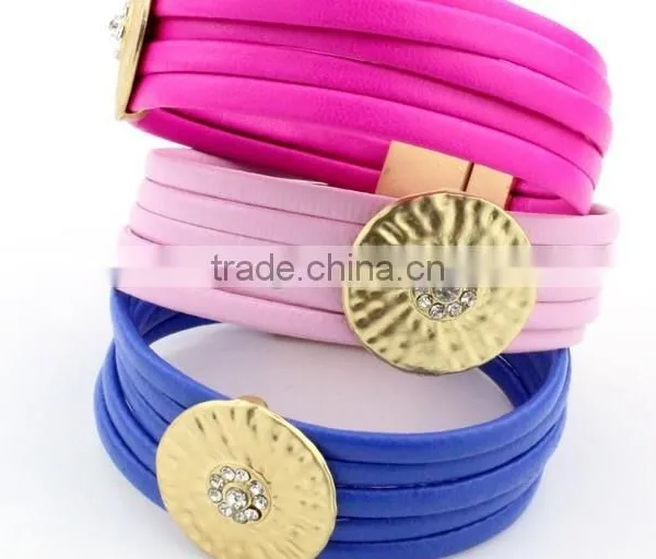 American Summer Leather Flower Bracelets,beach Holiday Gift Bracelets,cheap Promotion Bracelet photo-4