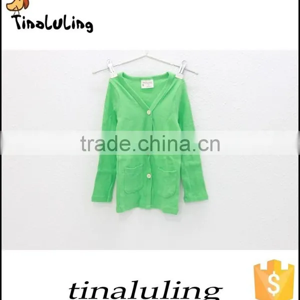 Wholesale Custom Sweater Plain Kids Cardigans With Pockets photo-6