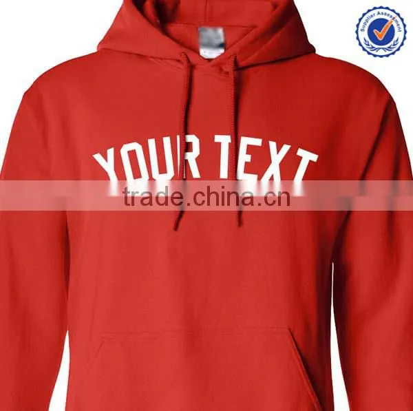 100% Cotton Mens Plain Pullover Hoodie With Your Logo photo-3