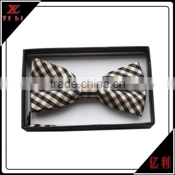 Fashion Men's Bow Tie With Stripes and Grid photo-5