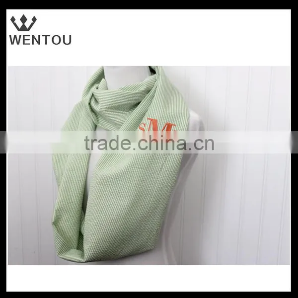 Wholesale Personalized Seersucker Infinity Scarf photo-4
