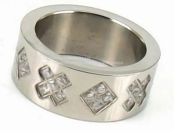 Fashion Jewelry Diamond Ring With Crystal For Young Women / Men photo-2
