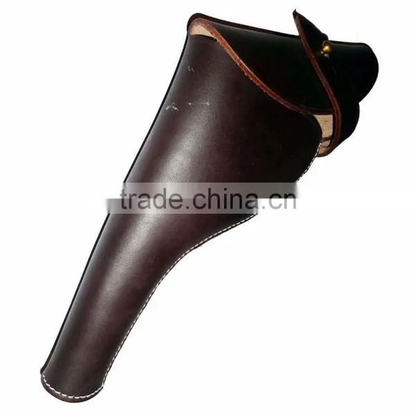 British .455 Webley Revolver Leather Holster LEFT HANDED photo-4