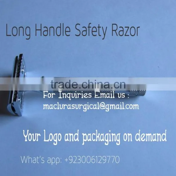 Double Edge Razor Blades Best Long Handle Safety Razor V3 Head