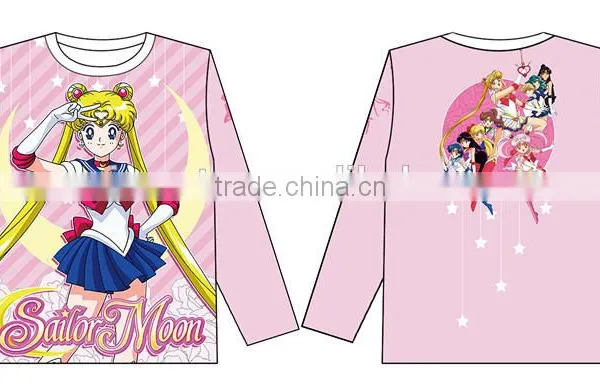 Sailor Moon Beautiful Girl Fashion Cosplay Comfortable Anime Warm Long Sleeve T Shirt photo-2