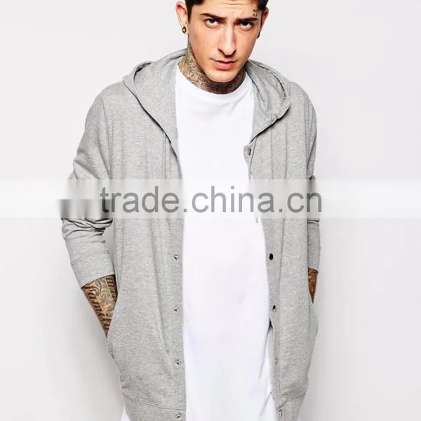 New Men Custom Casual Blank Plain Sports Wear Gym Zip Hoodies Wholesale photo-3