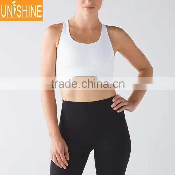 OEM Women Fitness Bra Yoga Tops Seamless Criss Cross Padded Yoga Bra photo-4