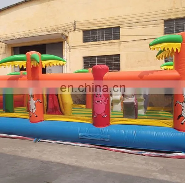 2017 High Quality Outdoor Amusement Park Jungle Kids Playground Inflatable Fun City photo-3