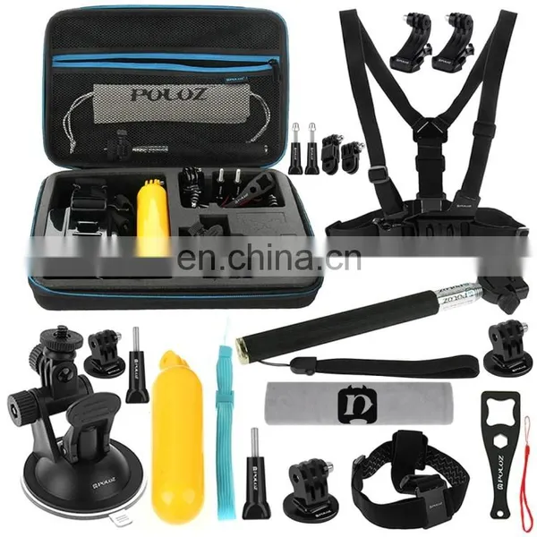 PULUZ 20 in 1 Accessories Combo Kit With EVA Case for Gopro for Dslr Camera photo-3