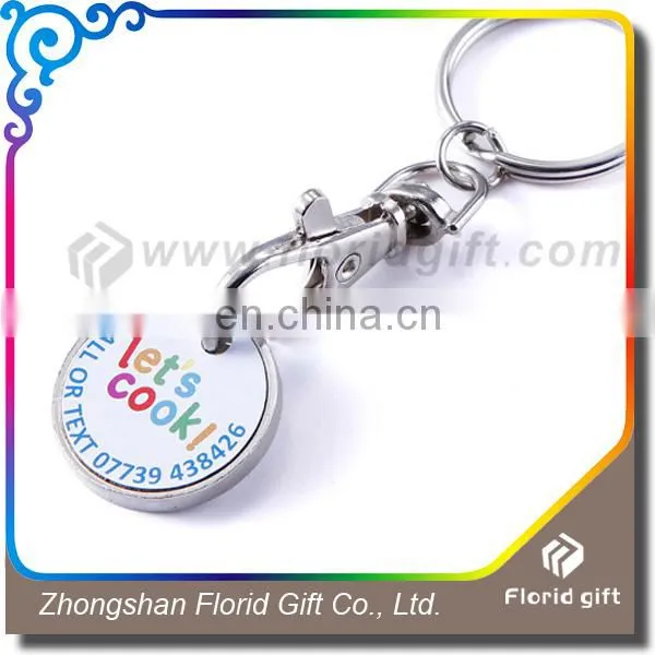 2017 Promotion Car Logo Metal Keyring Coin, Cheaper Trolley Coin Keychain photo-4