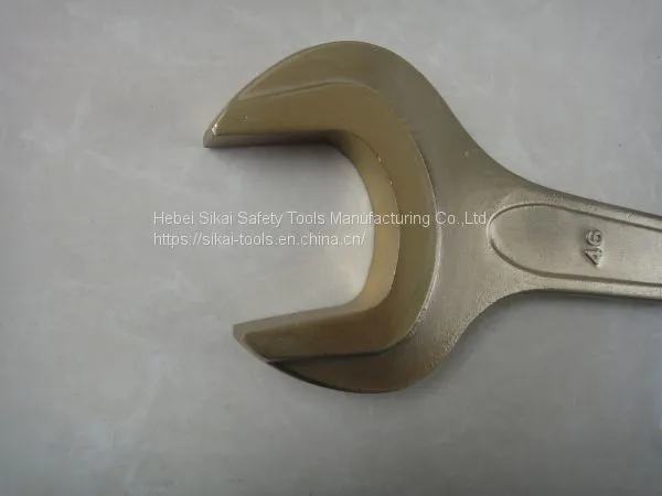 Non Sparking Hand Tools Aluminum Bronze Single Open End Wrench Spanner photo-3