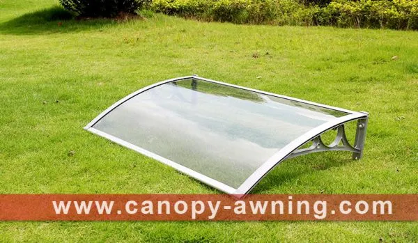 House Door Window Sunshade Rain Aluminium Aluminum Diy pc Polycarbonate Awning Canopy Canopies Shelter Canopies Awnings Cover Shield photo-4