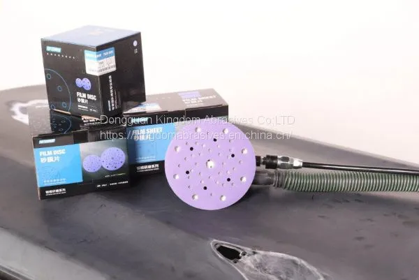 Polyester Film Sandpaper for Automotive Refinishing in Dry and Wet by Hand and by Machine, High Quality in Dongguan