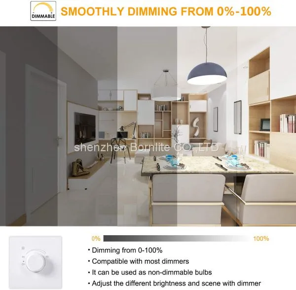 E12 LED Bulb,Dimmable Bulb Light JD E12 Mini Candelabra Base Lamp High Brightness Led Light photo-4