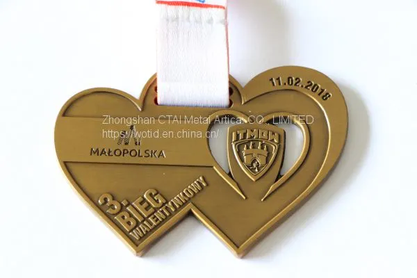 Cheap Custom 2D Metal Running Finishers Sports Medals With Colors photo-3