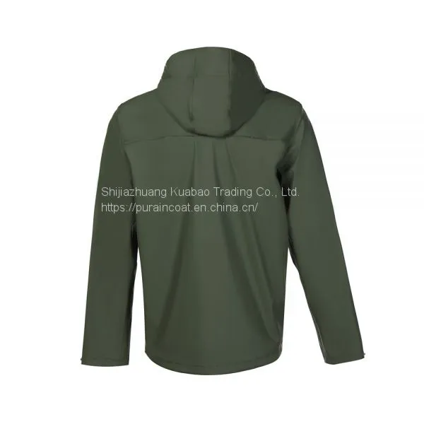 Men Pu Rain Jacket-KBM1010 photo-3
