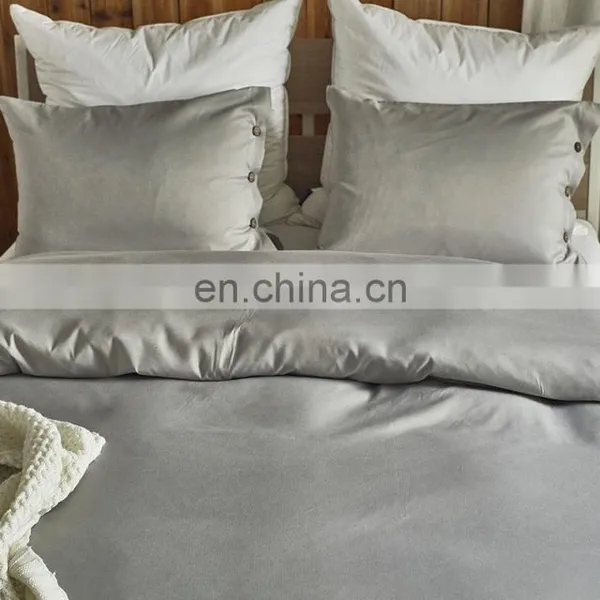 Super Soft Breathable Anti Wrinkle Brushed Microfiber Light Gray Bedding Collection Sets photo-2
