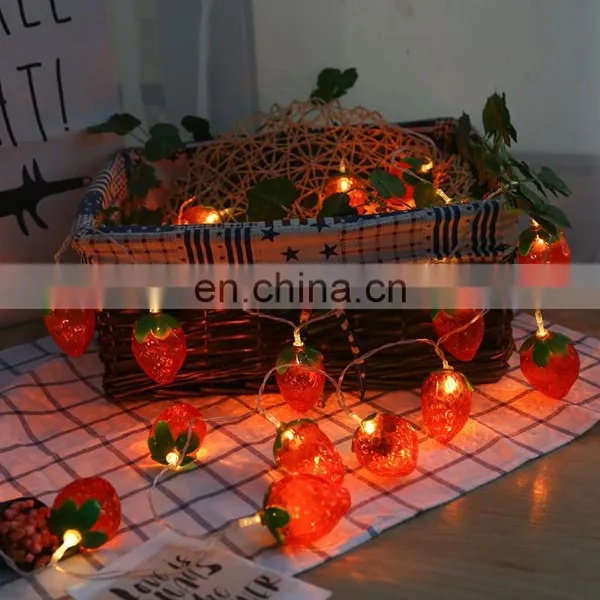 10 LED Fruit Strawberry Design Soft PVC Wire String Light photo-5