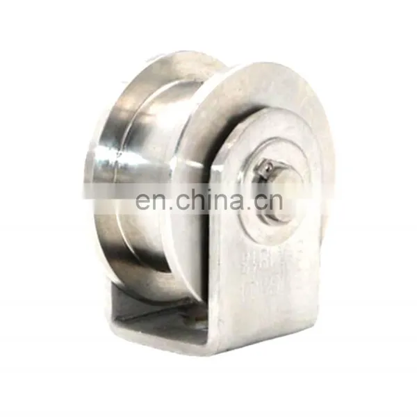 73*30mm SUS304 U Groove Wheels Pulley Drawer Sliding Gate Castor Roller photo-5