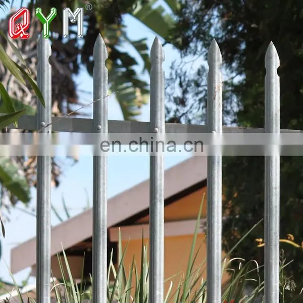 QYM Galvanized Powder Coated Europe Type W Steel Palisade Fence photo-3