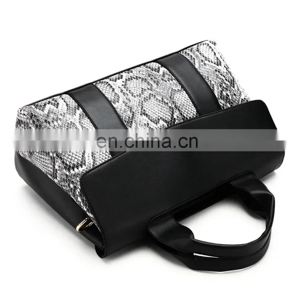 New European And American Fashion Snake Skin Large Capacity Female Bag Single Shoulder Cross-slung Handbag/ photo-4