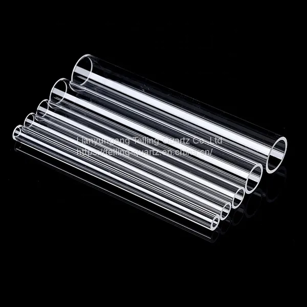 Heat Resistant Quartz Glass Cylinder Tube Fused Silica Transparent Quartz Tubes photo-2