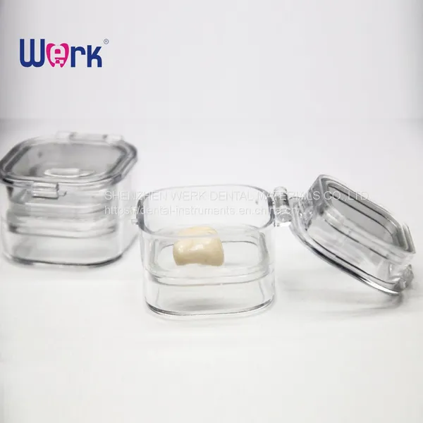 Crown Box With Membrane Storage Plastic Membrane Retainer Box for Storage Crowns and Bridges