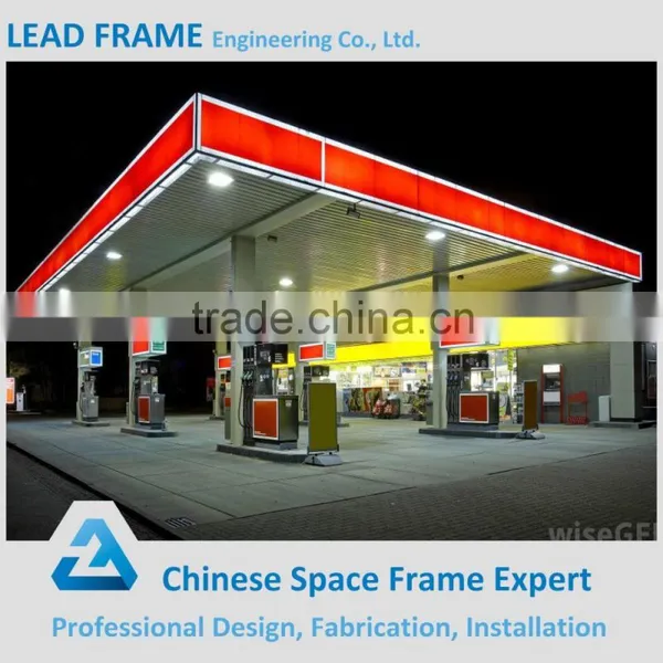 Economic Space Frame Steel Structure Petrol Station photo-3
