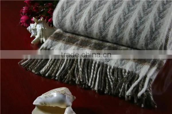NO.1 Factory Trendy Pure 100% Wool Blanket