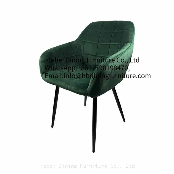 Dining Furniture Modern Elegant Dining Chairs Nordic Colourful Dining Chair With Metal Legs Velvet Dining Chairs photo-4