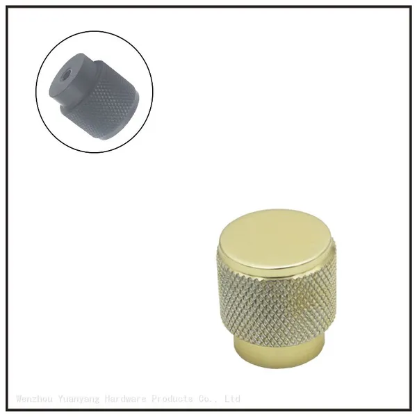 Fancy Knurled Furniture Cabinet Handles Aluminum Cupboard Drawer Pulls Handles and Knobs photo-3