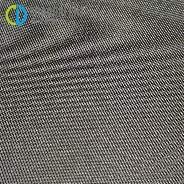 High-quality FDY GRS Woven 75D*150D 2/2Twill 100%RPET Recycled Polyester Oxford Fabric for Bag Lining photo-4